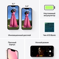Apple iPhone 13 Dual SIM 128GB (розовый) Image #7