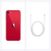Apple iPhone SE 128GB (с гарнитурой и адаптером, красный) Image #3
