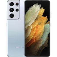 Samsung Galaxy S21 Ultra 5G SM-G998B/DS 12GB/256GB Восстановленный by Breezy, грейд A (серебряный фантом)