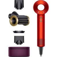 Dyson HD15 Supersonic (с переходником на евровилку, топаз/оранжевый)