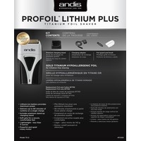 Andis ProFoil Lithium Plus Titanium Foil Shaver TS-2 Image #7
