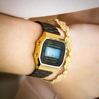 Наручные часы Casio A-168WEGB-1B - Изображение №7 — Chaika Market