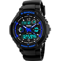 Skmei S-Shock 0931 (черный/синий) Image #2