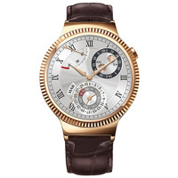 Huawei Watch Rose Gold Stainless Steel with Brown Leather Strap Image #2