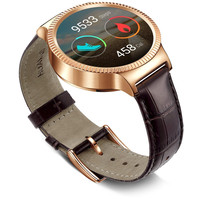 Huawei Watch Rose Gold Stainless Steel with Brown Leather Strap Image #3