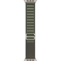 Apple Watch Ultra LTE 49 мм (титановый корпус, титановый/темно-зеленый, текстильный ремешок размера L) Image #3