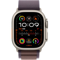 Apple Watch Ultra 2 LTE 49 мм (титановый корпус, титановый/индиго, текстильный ремешок размера S) Image #2