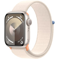 Apple Watch Series 9 41 мм (алюминиевый корпус, звездный свет/звездный свет, нейлоновый ремешок) Image #1