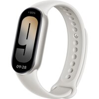 Xiaomi Smart Band 9 (серый титан, со светло-серым силиконовым ремешком, международная версия)