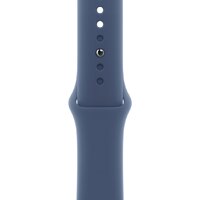 Apple Watch Series 10 42 мм (алюминиевый корпус, серебристый/синий, спортивный силиконовый ремешок S/M) Image #3