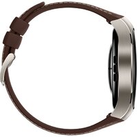 Huawei Watch 5 46 мм (титановый, с коричневым силиконовым ремешком, международная версия) Image #6