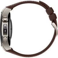 Huawei Watch 5 46 мм (титановый, с коричневым силиконовым ремешком, международная версия) Image #4