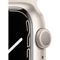 Apple Watch Series 7 45 мм (звездный свет/звездный свет спортивный) Image #3