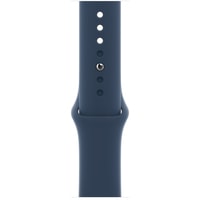 Apple Watch SE 40 мм (алюминий серебристый/синий омут спортивный) Image #4