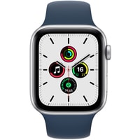 Apple Watch SE 40 мм (алюминий серебристый/синий омут спортивный) Image #2