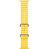 Apple Watch Ultra LTE 49 мм (титановый корпус, титановый/желтый, ремешок из эластомера) Image #3