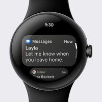 Google Pixel Watch LTE (глянцевый серебристый/угольный, спортивный силиконовый ремешок) Image #4
