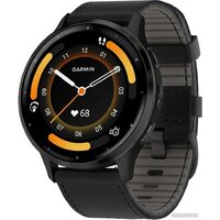 Garmin Venu 3 (черный, с кожаным ремешком)