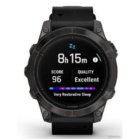 Garmin Epix Pro Gen 2 Sapphire 47 мм (карбоново-серый титан/черный, с кожаным и силиконовым ремешками) Image #8