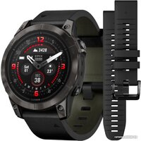 Garmin Epix Pro Gen 2 Sapphire 47 мм (карбоново-серый титан/черный, с кожаным и силиконовым ремешками)