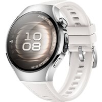 Huawei Watch 5 42 мм (серебристый, с белым силиконовым ремешком, международная версия) Image #1