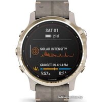 Garmin Fenix 6S Pro Solar (светло-золотистый, замша) Image #10