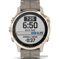 Garmin Fenix 6S Pro Solar (светло-золотистый, замша) Image #7