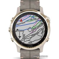 Garmin Fenix 6S Pro Solar (светло-золотистый, замша) Image #8