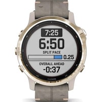 Garmin Fenix 6S Pro Solar (светло-золотистый, замша) Image #7