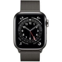 Apple Watch Series 6 LTE 40 мм (сталь графитовый/миланский черный) Image #2