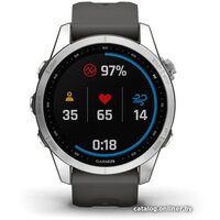 Garmin Fenix 7S (серебристый/графитовый) Image #5