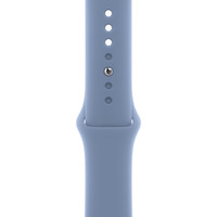 Apple Watch Series 9 45 мм (алюминиевый корпус, серебристый/зимний синий, спортивный силиконовый ремешок S/M) Image #3