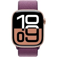 Apple Watch Series 10 46 мм (алюминиевый корпус, розовое золото/сливовый, нейлоновый ремешок) Image #2