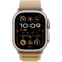 Apple Watch Ultra 2 LTE 49 мм (титановый корпус, титановый/бежевый, ремешок из полиэстера M) Image #2