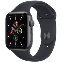 Apple Watch SE 44 мм (алюминий серый космос/полуночный)