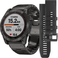 Garmin Fenix 7X Sapphire Solar (серый карбон/серый карбон титан) Image #1