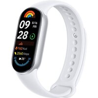 Xiaomi Smart Band 9 (серебристый, с белым силиконовым ремешком, китайская версия) Image #1