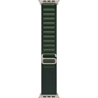 Apple Watch Ultra 2 LTE 49 мм (титановый корпус, титановый/зеленый, текстильный ремешок размера M) Image #3