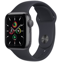 Apple Watch SE 40 мм (алюминий серый космос/полуночный)