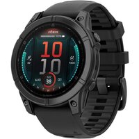 Garmin Fenix 8 E 47мм (серая сталь, черный силиконовый ремешок) Image #1