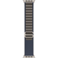 Apple Watch Ultra 2 LTE 49 мм (титановый корпус, титановый/синий, текстильный ремешок размера M) Image #3