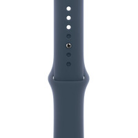 Apple Watch Series 9 45 мм (алюминиевый корпус, серебристый/грозовой синий, спортивный силиконовый ремешок M/L) Image #3