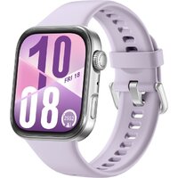 Huawei Watch FIT 4 (серебристый, с сиреневым силиконовым ремешком, международная версия)