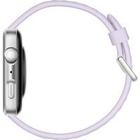 Huawei Watch FIT 4 (серебристый, с сиреневым силиконовым ремешком, международная версия) Image #4