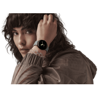 Google Pixel Watch (глянцевый серебристый/угольный, спортивный силиконовый ремешок) Image #3