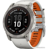 Garmin Fenix 7X Pro Sapphire Solar (титан/оранжевый)