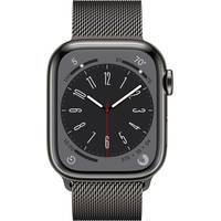 Apple Watch Series 8 LTE 41 мм (корпус из нержавеющей стали, графит/миланский графитовый) Image #2