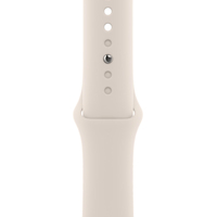 Apple Watch Series 8 41 мм (алюминиевый корпус, звездный свет/звездный свет, спортивный силиконовый ремешок S/M) Image #3