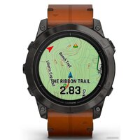 Умные часы Garmin Epix Pro Gen 2 Sapphire 51 мм (карбоново-серый титан/каштановый, с кожаным и силиконовым ремешками) - Изображение №7 — Chaika Market
