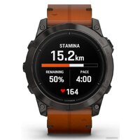 Умные часы Garmin Epix Pro Gen 2 Sapphire 51 мм (карбоново-серый титан/каштановый, с кожаным и силиконовым ремешками) - Изображение №9 — Chaika Market